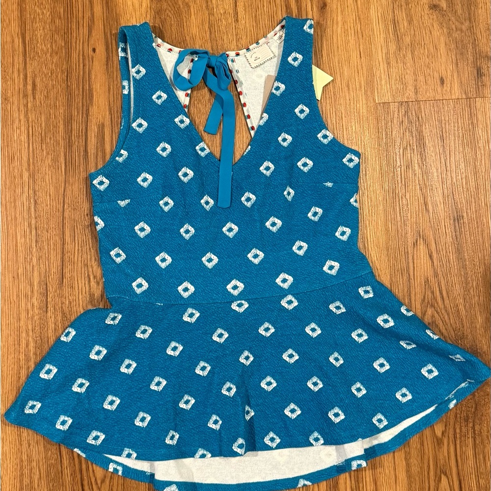 Anthropologie Peplum Top NWT